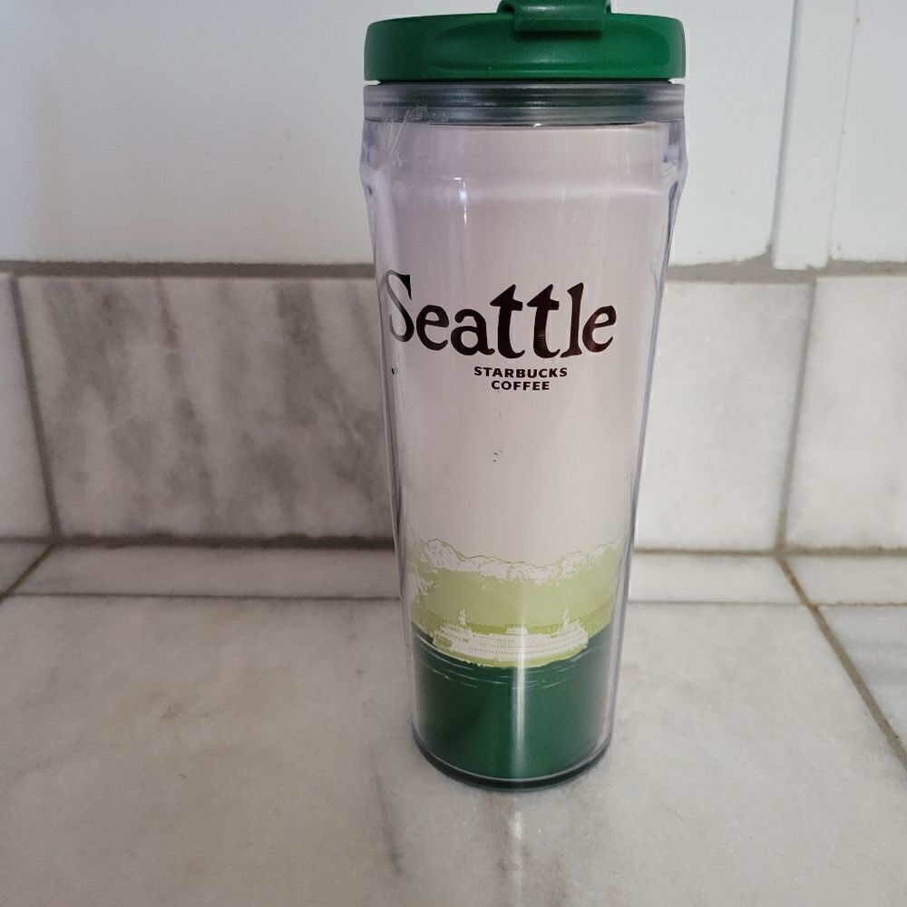 Starbucks Travel Acrylic Seattle Global Icon Series Coffee Tumbler 12 oz